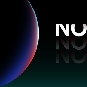 NU 抽象视觉（黑底彩光晕）