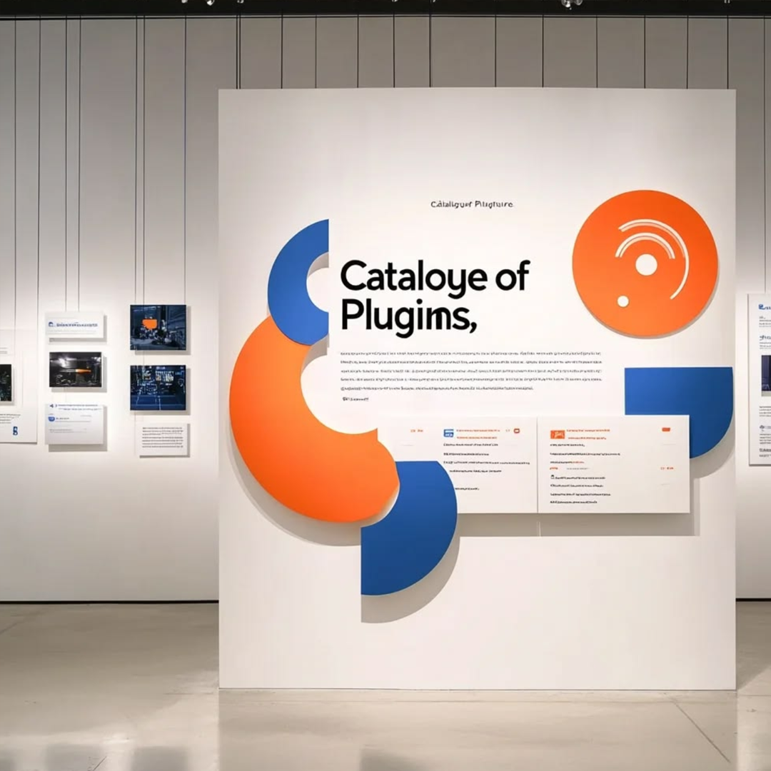 Catalogue of Plugins 展厅立体展板